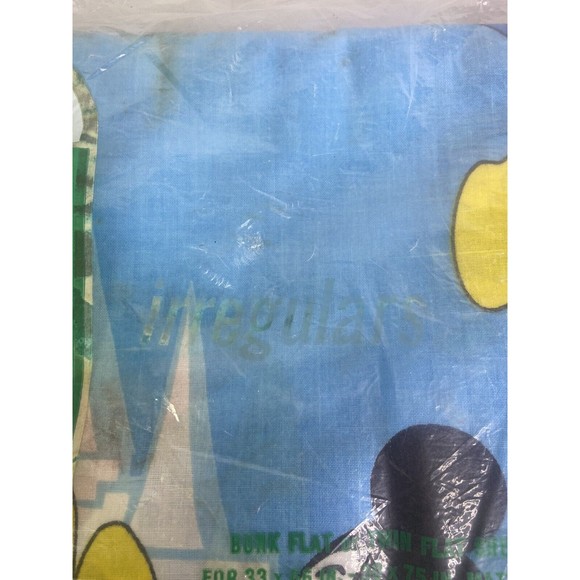 Vintage Disney Pacific Muslin Twin Flat Sheet Mickey Mouse Huey Dewey Louie - Picture 9 of 12